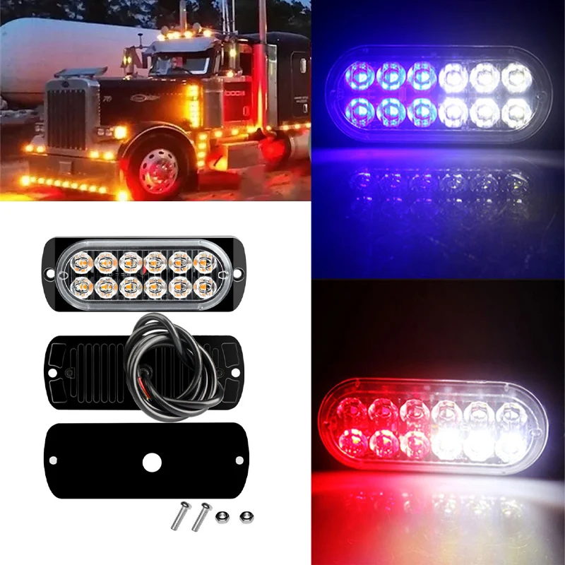 12V- 24V Car Led Warning Light Emergency Lamp Lightbar Truck Side Warn Signal Lamp Traffic Light Auto 36W Lighting Bulb LED 1PCS
12V- 24V Car Led Warning Light Emergency Lamp Lightbar Truck Side Warn Signal Lamp Traffic Light Auto 36W Lighting Bulb LED 1PCS