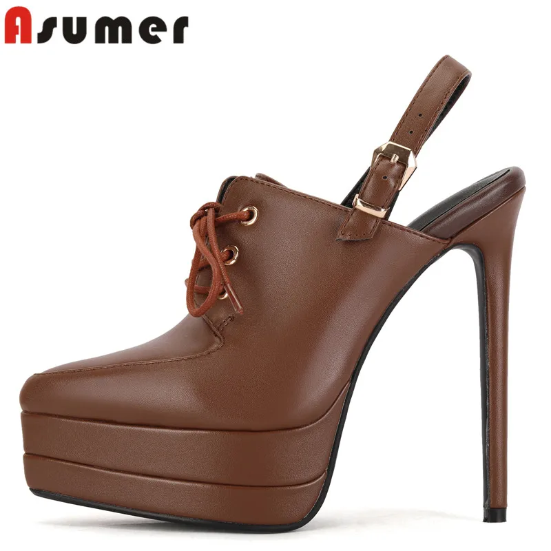 ASUMER 2022 New Split Leather Sandals Women Extreme High Heels Platform Shoes Solid Summer Ladies Party Shoes
ASUMER 2022 New Split Leather Sandals Women Extreme High Heels Platform Shoes Solid Summer Ladies Party Shoes