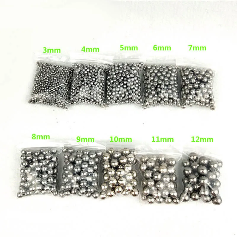 100pcs 3-9mm Steel Balls Pocket Shot Outdoor Hunting Slingshot Pinball Stainless Steel Balls Shooting Accessories
100pcs 3-9mm Steel Balls Pocket Shot Outdoor Hunting Slingshot Pinball Stainless Steel Balls Shooting Accessories