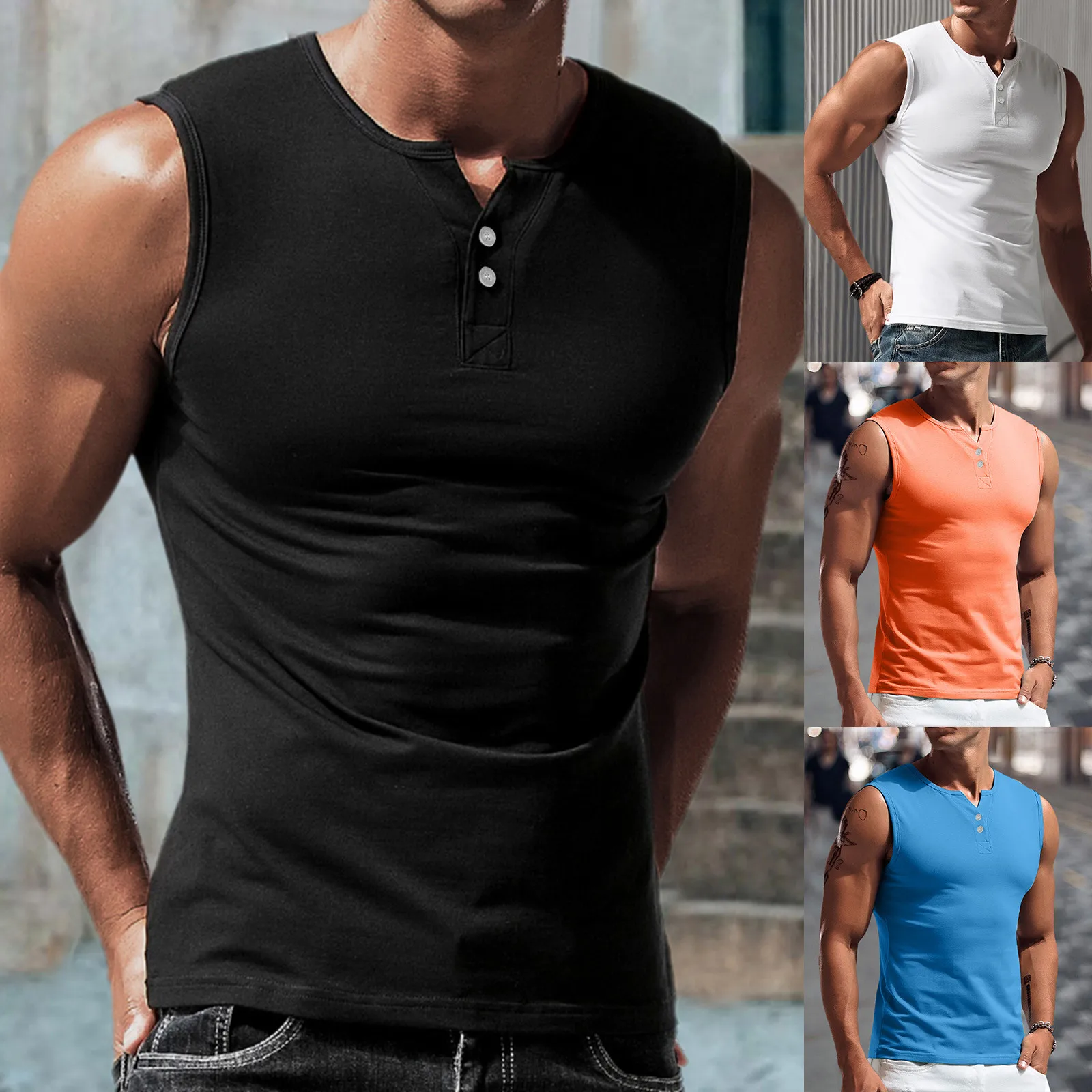 Summer Men Tank Tops Undershirt Men's Gyms Casual Tank Tops Bodybuilding Fitness Muscle Sleeveless Singlet Top Vest Sport Blouse
Summer Men Tank Tops Undershirt Men's Gyms Casual Tank Tops Bodybuilding Fitness Muscle Sleeveless Singlet Top Vest Sport Blouse
