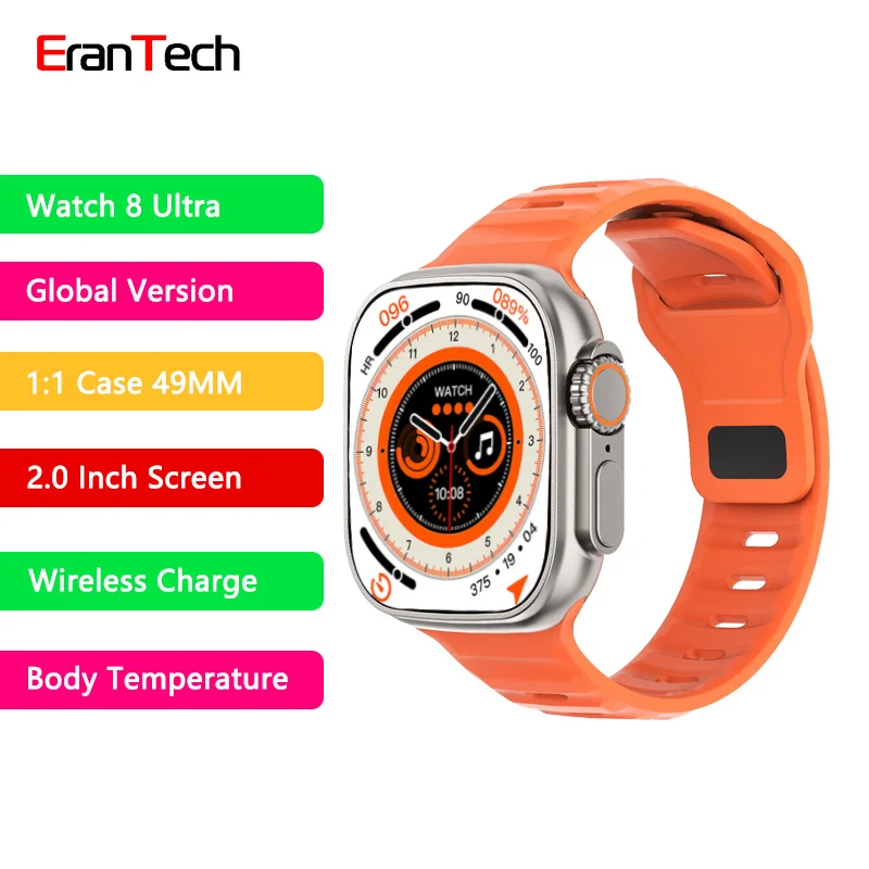 DT8 Ultra Smart Watch Series 8 Ultra NFC GPS Track 49MM 2.0 Inch Thermometer Bluetooth Call Men Women Sport Smartwatch For Apple
DT8 Ultra Smart Watch Series 8 Ultra NFC GPS Track 49MM 2.0 Inch Thermometer Bluetooth Call Men Women Sport Smartwatch For Apple