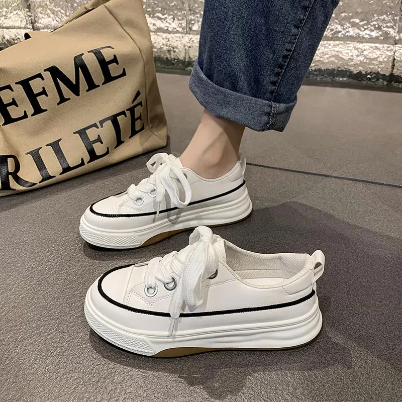 Shoes Woman 2023 Clogs Platform Modis All-Match Slip On Sneakers Autumn Round Toe New Creepers Small Cross Cute Sports Fall 
Shoes Woman 2023 Clogs Platform Modis All-Match Slip On Sneakers Autumn Round Toe New Creepers Small Cross Cute Sports Fall