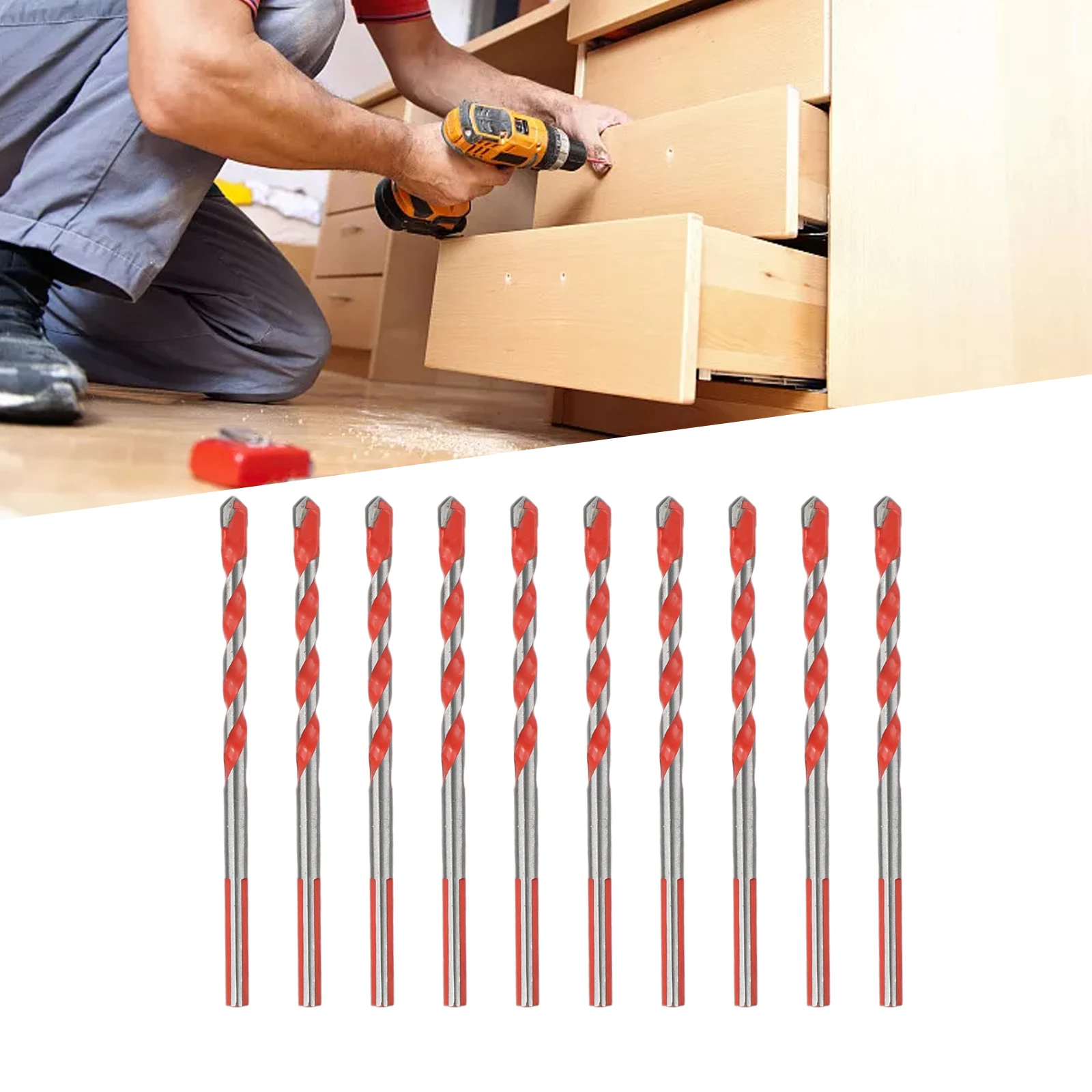 10pcs 6mm Multifunction Drill Bits Ceramic Wall Glass Punching Hole Working Hand Power Tools Accessories Universal Drill Bit
10pcs 6mm Multifunction Drill Bits Ceramic Wall Glass Punching Hole Working Hand Power Tools Accessories Universal Drill Bit