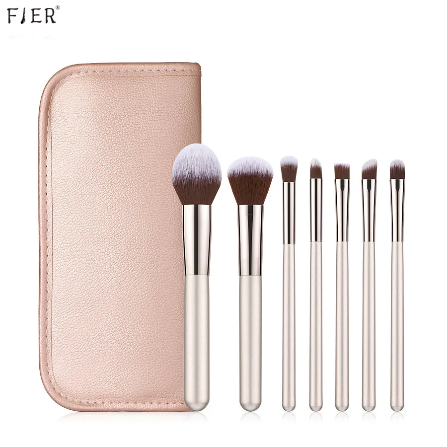 FJER 7PCs Makeup Brush Set Champagne Gold Foundation Brush Eyeshadow Powder Make up Brush pincel maquiagem Cosmetic Tools Brush
FJER 7PCs Makeup Brush Set Champagne Gold Foundation Brush Eyeshadow Powder Make up Brush pincel maquiagem Cosmetic Tools Brush