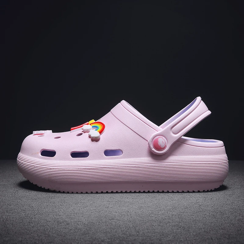 Hole Shoes Women's Thick Bottom Raised Platform Sandals Women's Summer Breathable Slippers Soft Bottom Nurse Shoes Women 2022
Hole Shoes Women's Thick Bottom Raised Platform Sandals Women's Summer Breathable Slippers Soft Bottom Nurse Shoes Women 2022