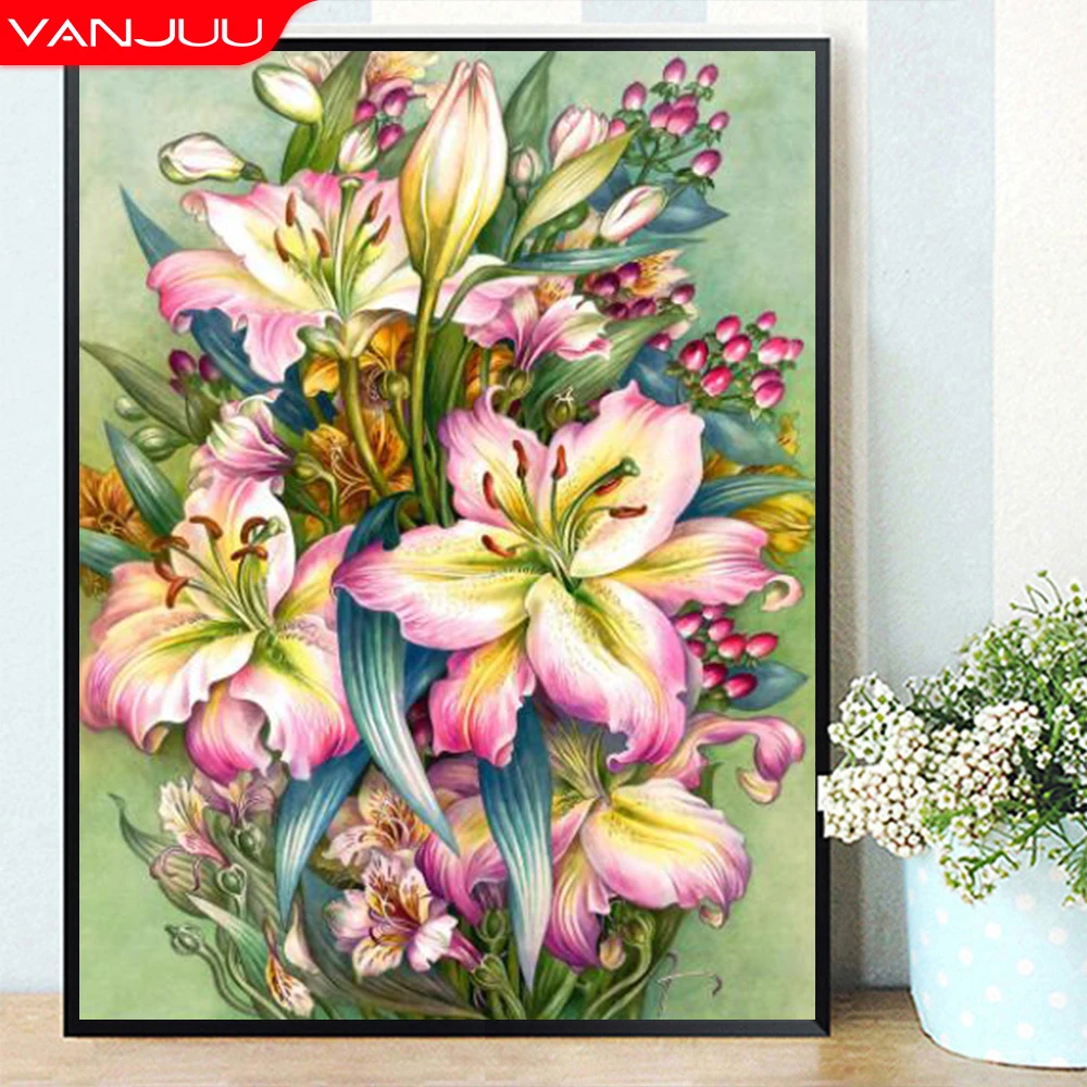 Flower 5D Diamond Painting Lily Diamond Mosaic Diy Rhinestone Embroidery Picture Cross Stitch Kit Home Decor
Flower 5D Diamond Painting Lily Diamond Mosaic Diy Rhinestone Embroidery Picture Cross Stitch Kit Home Decor
