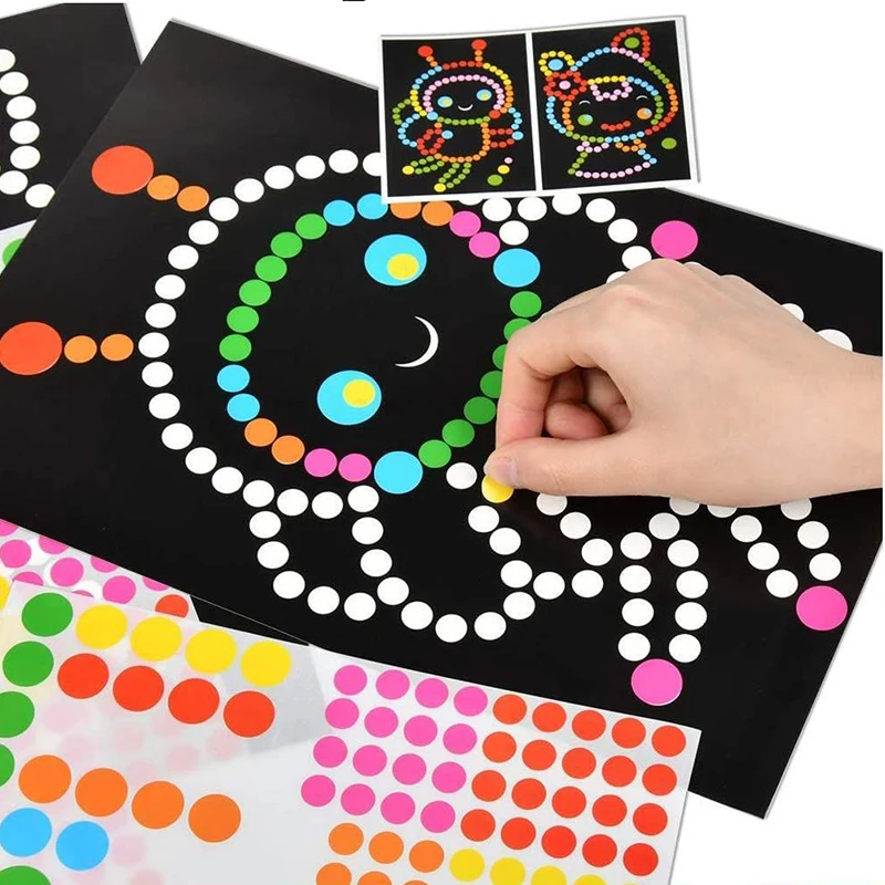 Children DIY Dot Puzzle Stickers Colorful Cartoon Sticker Teaching Aids Learning Early Education Art Crafts Toys for Children
Children DIY Dot Puzzle Stickers Colorful Cartoon Sticker Teaching Aids Learning Early Education Art Crafts Toys for Children