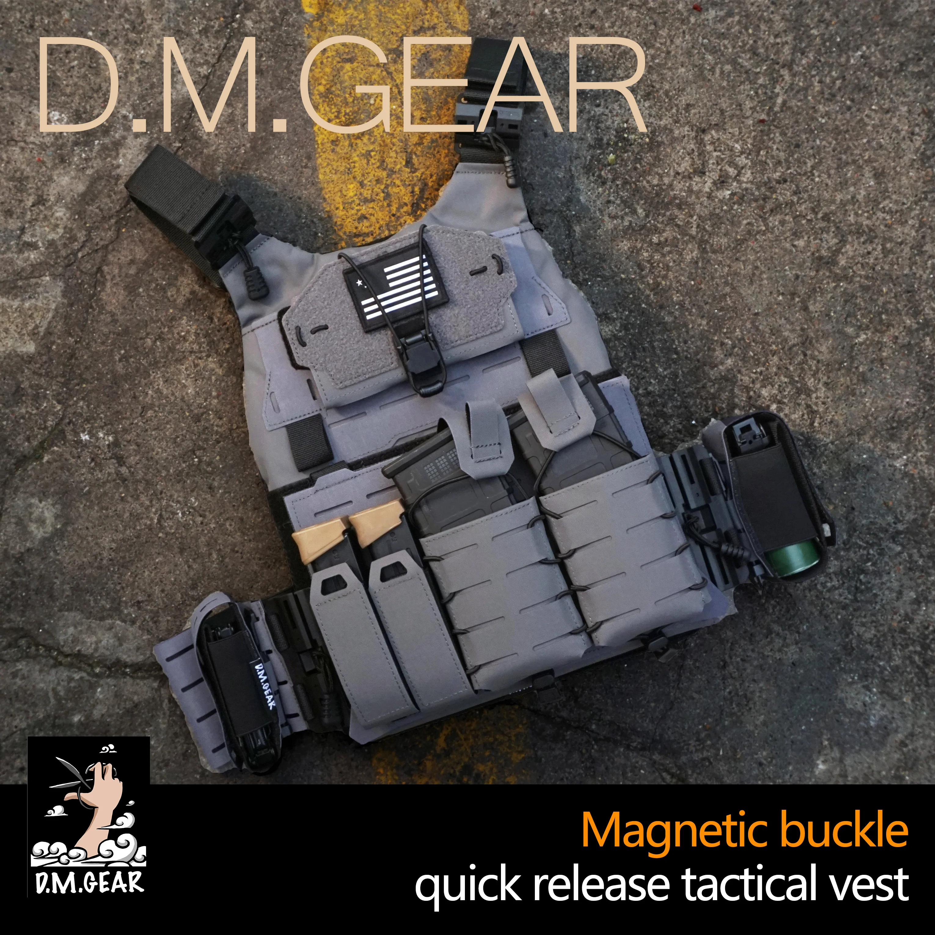 Dmgear Military Security Tactical Equipment Magnetic Quick Release Vest Airsoft Molle Equipment
Dmgear Military Security Tactical Equipment Magnetic Quick Release Vest Airsoft Molle Equipment