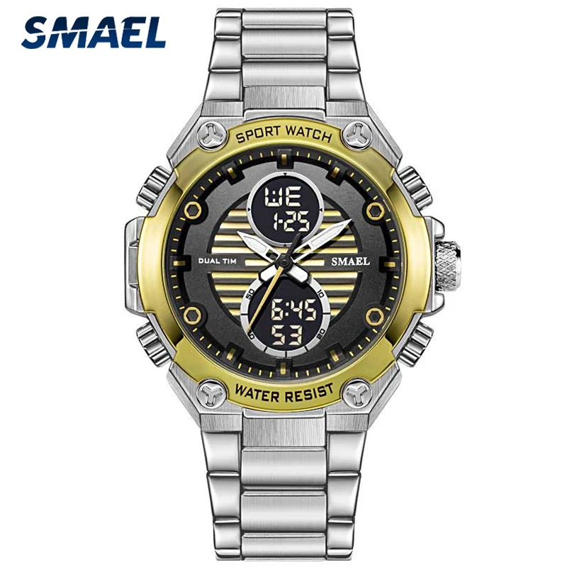 Reloj Mujer SMAEL Mens Watches Luxury Quartz Military Sport Watch Men Fashion Casual Wristwatches Male Clock Relogio Masculino
Reloj Mujer SMAEL Mens Watches Luxury Quartz Military Sport Watch Men Fashion Casual Wristwatches Male Clock Relogio Masculino