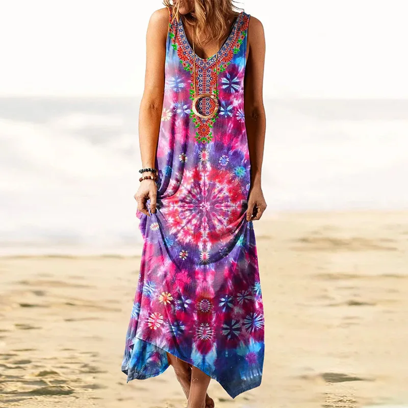 Women's Dress Floral Print Strap Vintage Dress Summer Beachwear for Women Ethnic Bohe Style זארה 2023 בגדי נשים Vestidos Mujer
Women's Dress Floral Print Strap Vintage Dress Summer Beachwear for Women Ethnic Bohe Style זארה 2023 בגדי נשים Vestidos Mujer