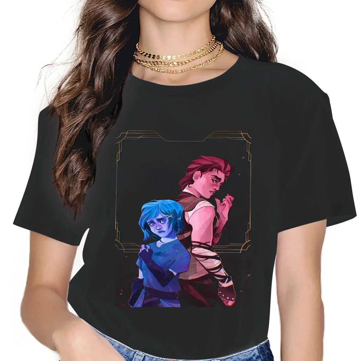 Sad Story Feminine Clothes Arcane League of Legends LOL Anime Oversized T-shirt Kawaii Vintage Female Top
Sad Story Feminine Clothes Arcane League of Legends LOL Anime Oversized T-shirt Kawaii Vintage Female Top