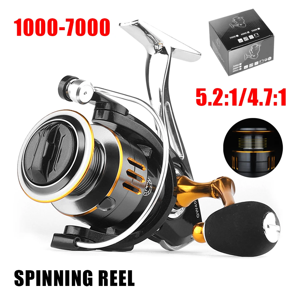 Metal Fishing Boat 8KG Brake Force Gapless Spinning Wheel Sea Pole Remote Casting Wheel GW1000-7000 Spinning Fishing Reel
Metal Fishing Boat 8KG Brake Force Gapless Spinning Wheel Sea Pole Remote Casting Wheel GW1000-7000 Spinning Fishing Reel