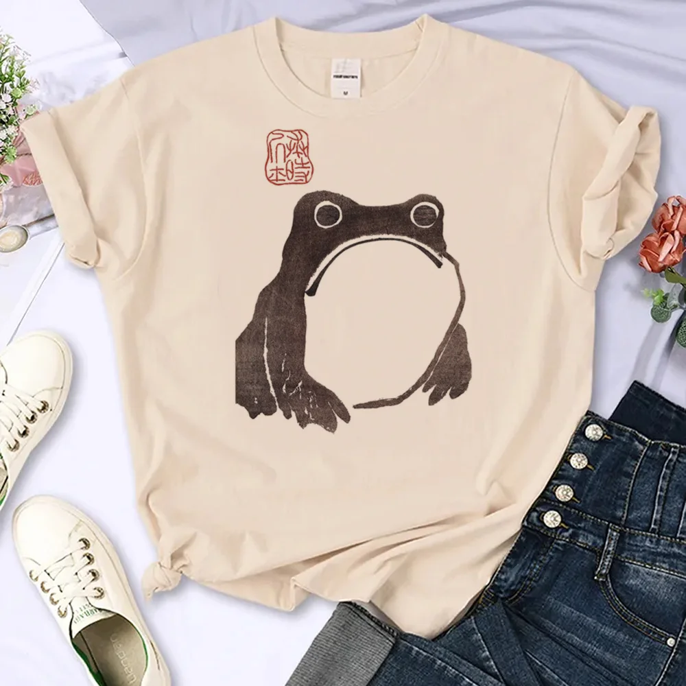 Grumpy Frog t-shirts women summer streetwear funny t-shirts female 2000s streetwear manga clothing
Grumpy Frog t-shirts women summer streetwear funny t-shirts female 2000s streetwear manga clothing