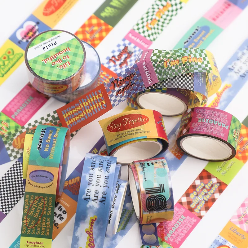 1pc PET Creative Washi Tape Scrapbook DIY Masking Tape Stickers Stationery School Stationery Store Journal Supplies
1pc PET Creative Washi Tape Scrapbook DIY Masking Tape Stickers Stationery School Stationery Store Journal Supplies