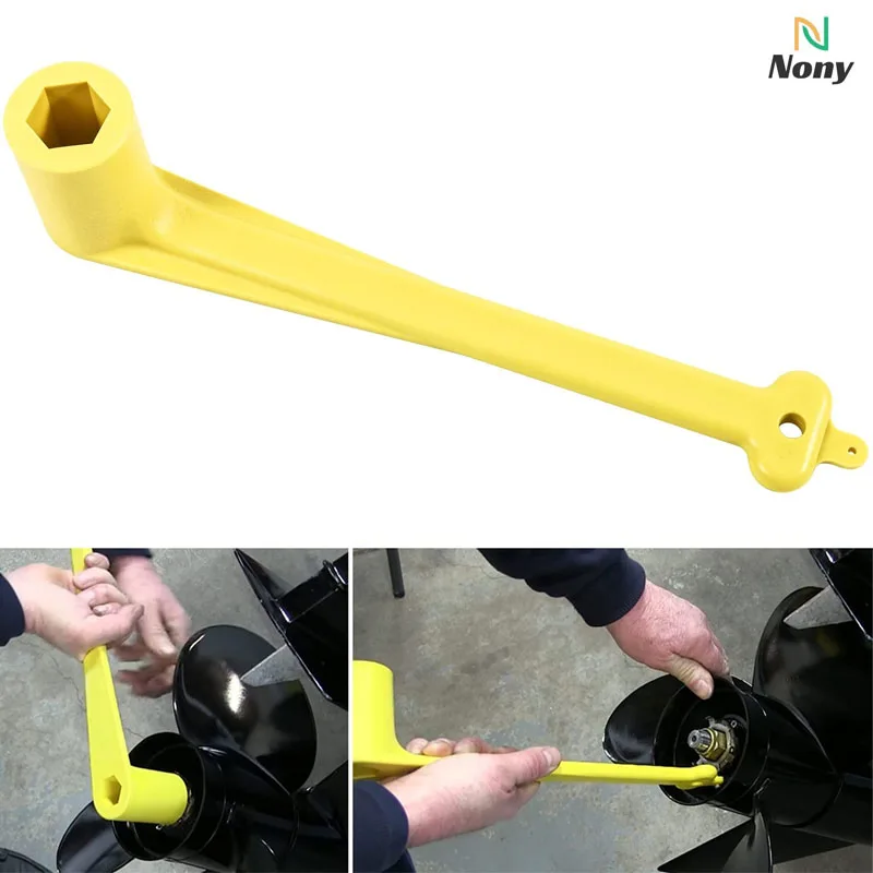Polymer Propeller Wrench 1-1/16" Nut Wrench for Mercury/Mercruiser/Alpha Replaces 91-859046Q4, Yellow, Rustproof Plastic (27MM)
Polymer Propeller Wrench 1-1/16" Nut Wrench for Mercury/Mercruiser/Alpha Replaces 91-859046Q4, Yellow, Rustproof Plastic (27MM)