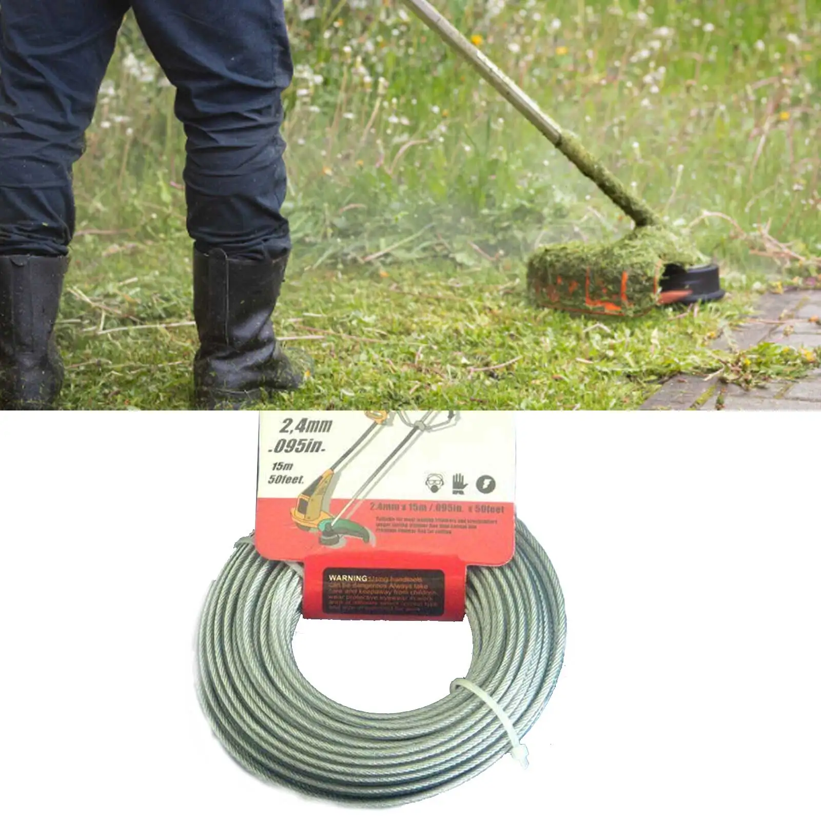 15m Mowing Line With Core 2.4mm Round For Fuxtec FX-PS152 Brush Cutter Lawn Mower Parts For Home Garden Tool
15m Mowing Line With Core 2.4mm Round For Fuxtec FX-PS152 Brush Cutter Lawn Mower Parts For Home Garden Tool