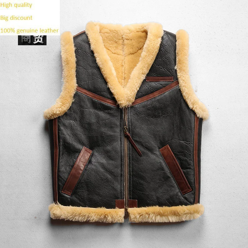 genuine luxury 100% American World War II Airfly Fur Integrated Men's Amikaki V-neck Casual Sheepskin Vest high quality
genuine luxury 100% American World War II Airfly Fur Integrated Men's Amikaki V-neck Casual Sheepskin Vest high quality