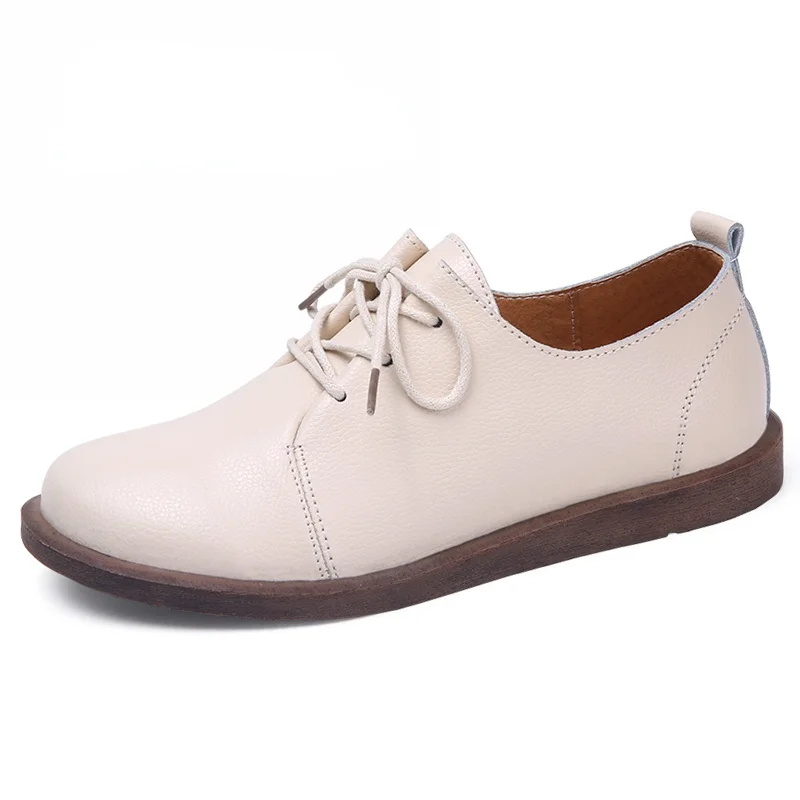 2021 Women Oxfords Spring/Autumn Flat Shoes For Women Quality Genuine Leather Casual Flats Ladies Lace Up Solid Chaussure Femme
2021 Women Oxfords Spring/Autumn Flat Shoes For Women Quality Genuine Leather Casual Flats Ladies Lace Up Solid Chaussure Femme