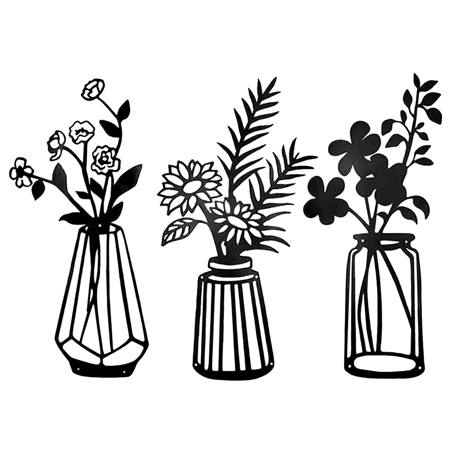 3pcs Sculpture Metal Flower Wall Decor Minimalism Iron Bathroom Patio Black Bedroom Garden Gift Living Room Balcony Home Art
3pcs Sculpture Metal Flower Wall Decor Minimalism Iron Bathroom Patio Black Bedroom Garden Gift Living Room Balcony Home Art