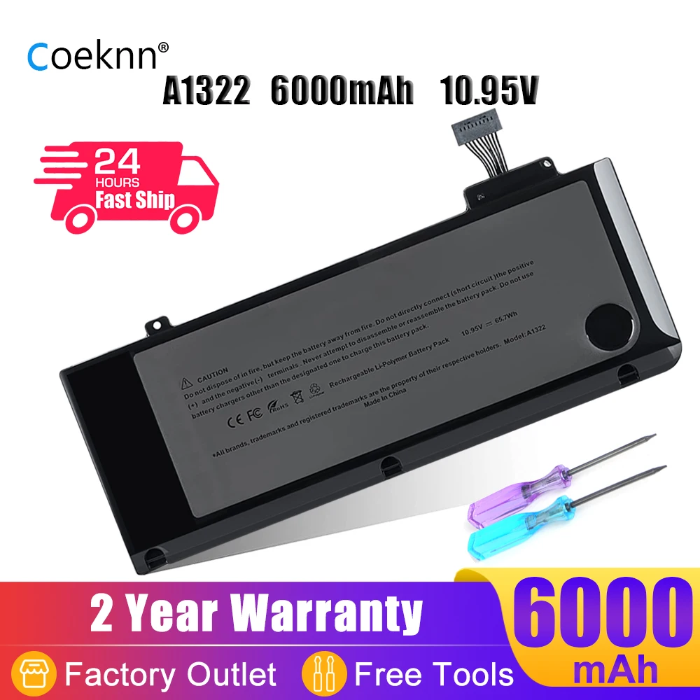 Аккумулятор Coeknn A1322 для ноутбука, 2009 Вт · ч, для Apple MacBook Pro 13 дюймов, A1278 (версия 2012-), MB990, MB991, MC700, MC374, MC724
Аккумулятор Coeknn A1322 для ноутбука, 2009 Вт · ч, для Apple MacBook Pro 13 дюймов, A1278 (версия 2012-), MB990, MB991, MC700, MC374, MC724
