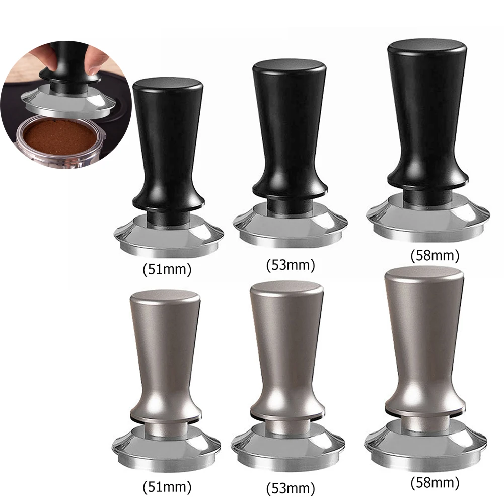 51/53/58mm Adjustable Coffee Tamper Flat Base Stainless Steel Powder Hammer Espresso Tamper Coffee Accessories for Barista
51/53/58mm Adjustable Coffee Tamper Flat Base Stainless Steel Powder Hammer Espresso Tamper Coffee Accessories for Barista