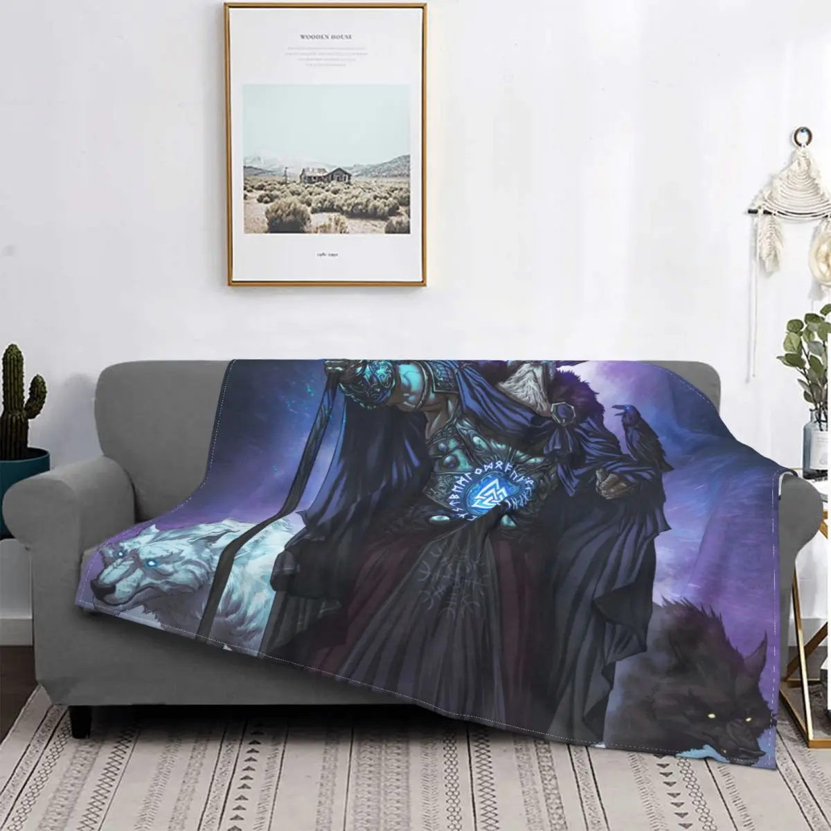 Norse God Odin Blanket Flannel Divine Cozy Soft FLeece Bedspread 
Norse God Odin Blanket Flannel Divine Cozy Soft FLeece Bedspread
