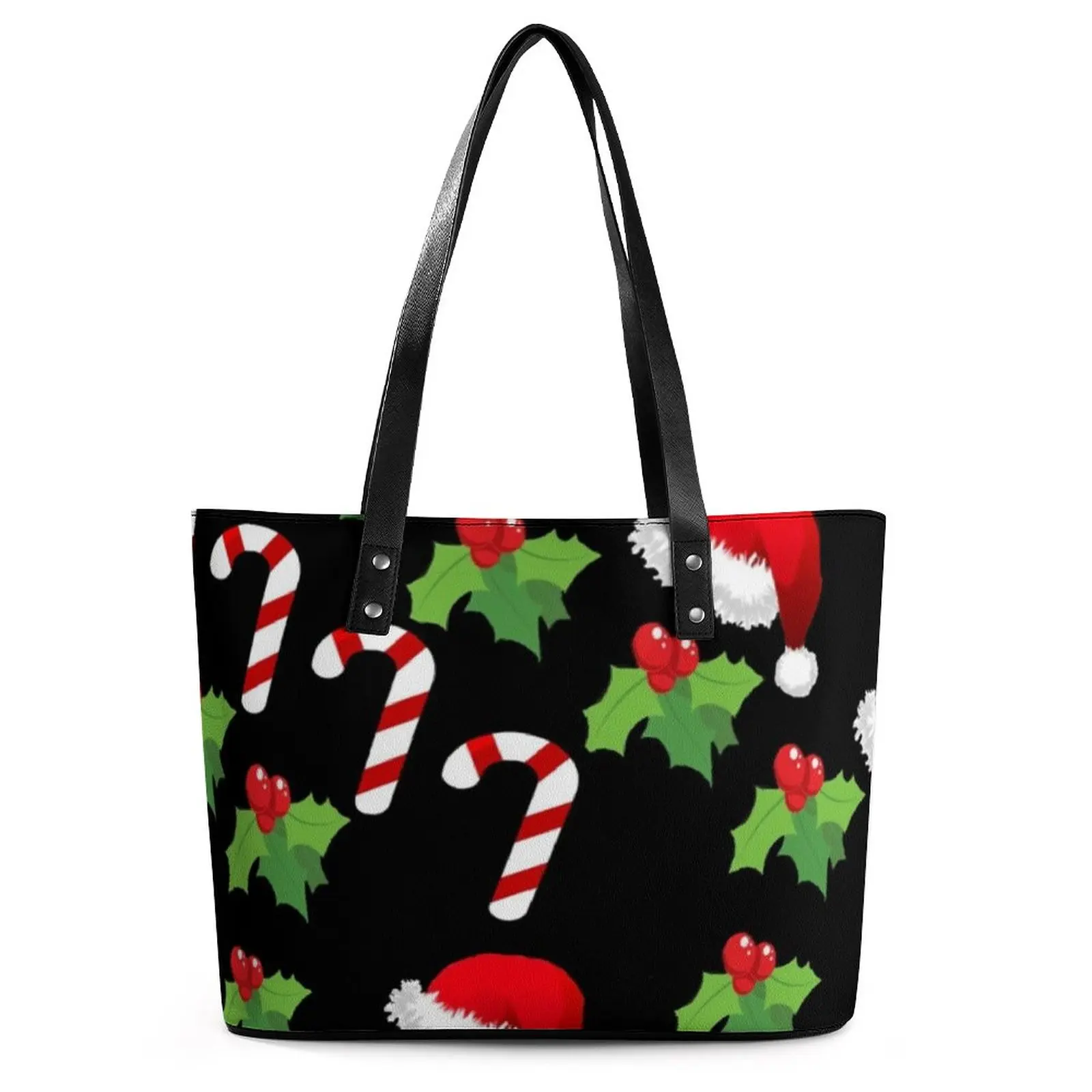 Christmas Hat Print Handbags Cartoon Christmas PU Leather Shoulder Bag Women Travel Designer Tote Bag Belt Kawaii Hand Bags
Christmas Hat Print Handbags Cartoon Christmas PU Leather Shoulder Bag Women Travel Designer Tote Bag Belt Kawaii Hand Bags