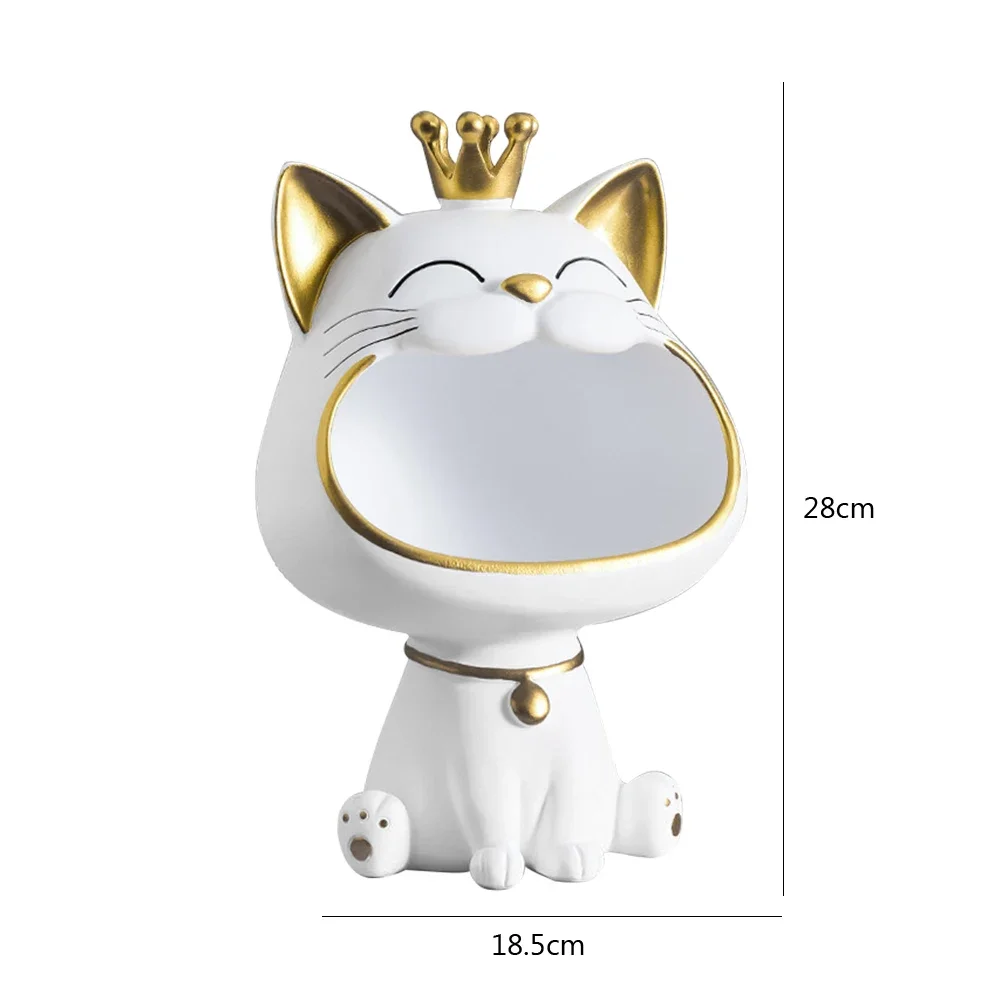 Decor Sculpture Home Cats Chocolates Big Fortune Snack Storage Jar Candy Cat Mouth Tray Basket Statue Lucky Cat Cartoon Storage
Decor Sculpture Home Cats Chocolates Big Fortune Snack Storage Jar Candy Cat Mouth Tray Basket Statue Lucky Cat Cartoon Storage