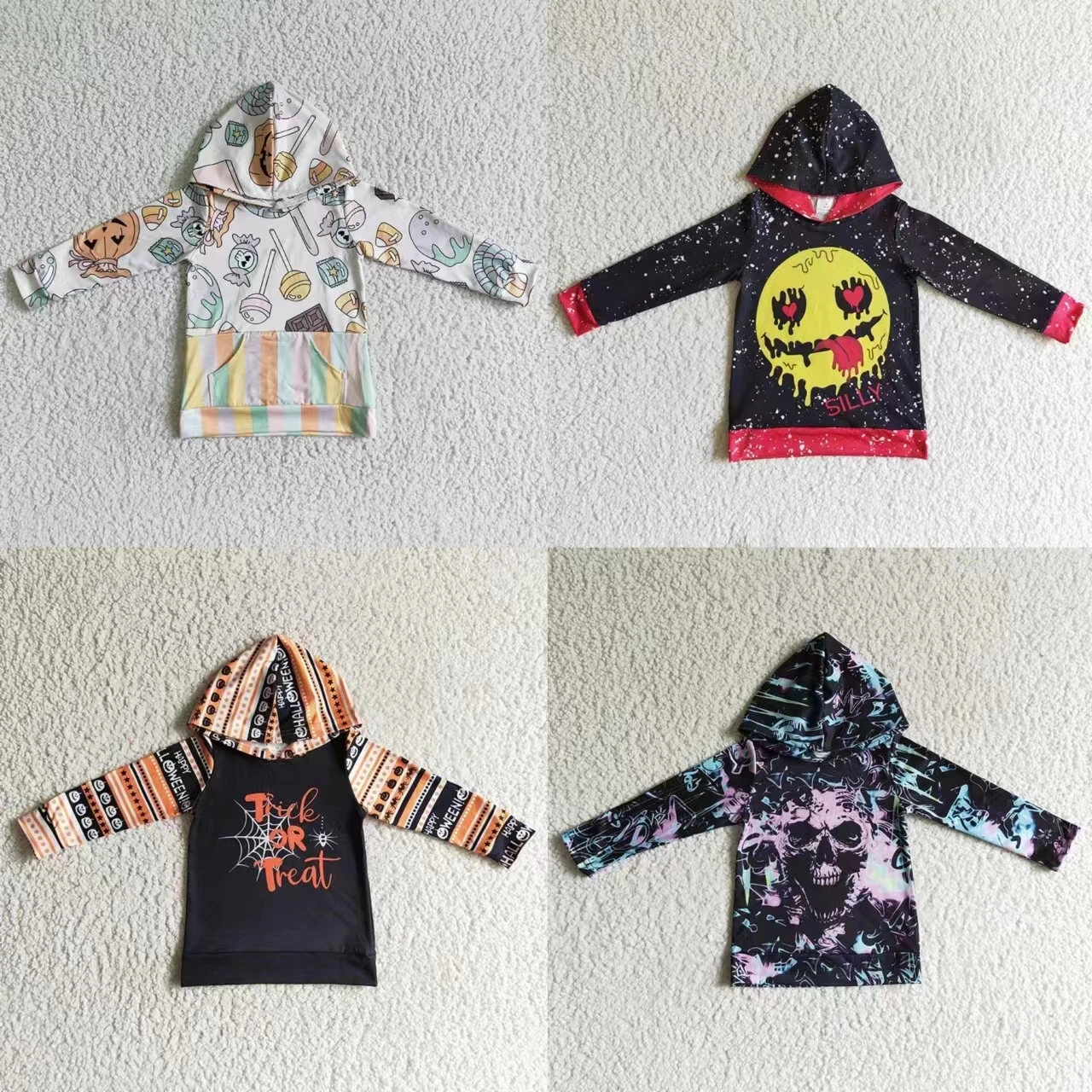 Wholesale Halloween Kids Horror Hoodie Sportswear Baby Girl Boy Long Sleeve Sweatshirt Children Infant Skull Pullover Clothes
Wholesale Halloween Kids Horror Hoodie Sportswear Baby Girl Boy Long Sleeve Sweatshirt Children Infant Skull Pullover Clothes