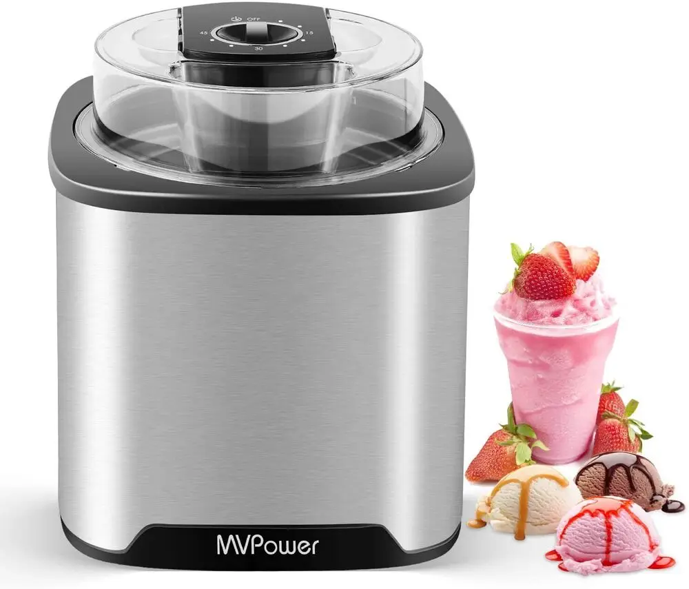 MVPower Ice Cream Machine 2 L Professional Compressor Ice Machine Ice Cream Machine Ice Cream Maker
MVPower Ice Cream Machine 2 L Professional Compressor Ice Machine Ice Cream Machine Ice Cream Maker