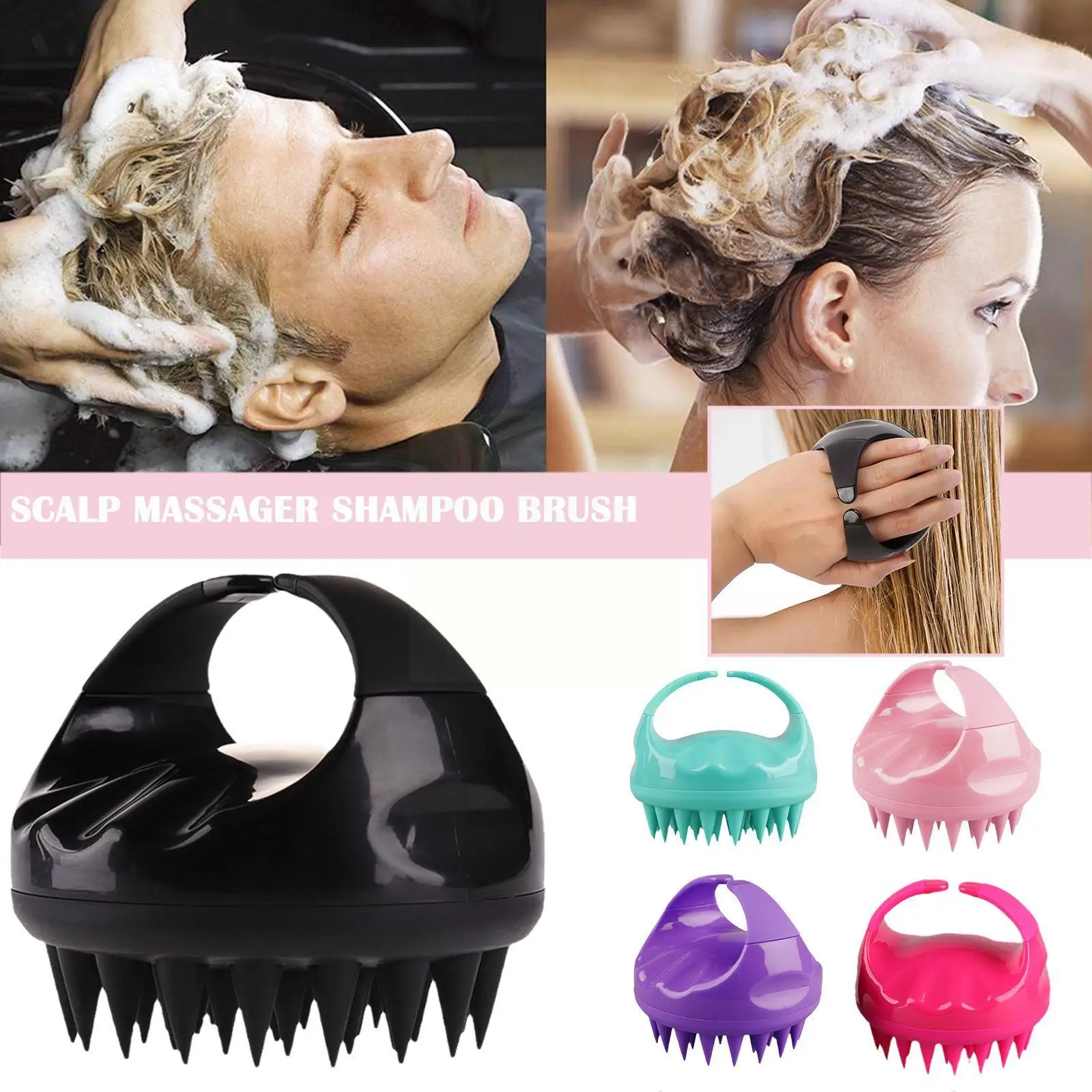 1Pc Scalp Massager Shampoo Brush Hair Wash Scalp Brush Soft Silicone Scalp Massager Hair Comb For Dandruff Removal Hair P2H9
1Pc Scalp Massager Shampoo Brush Hair Wash Scalp Brush Soft Silicone Scalp Massager Hair Comb For Dandruff Removal Hair P2H9