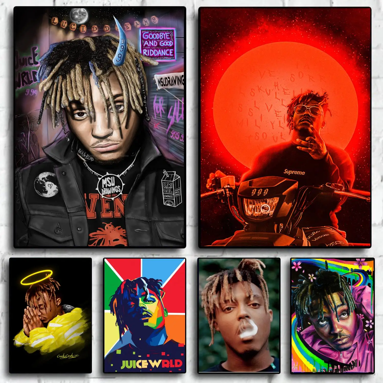 Juice Wrld Posters Canvas Painting Posters and Prints Wall Art Picture Home Living Room Decor 
Juice Wrld Posters Canvas Painting Posters and Prints Wall Art Picture Home Living Room Decor