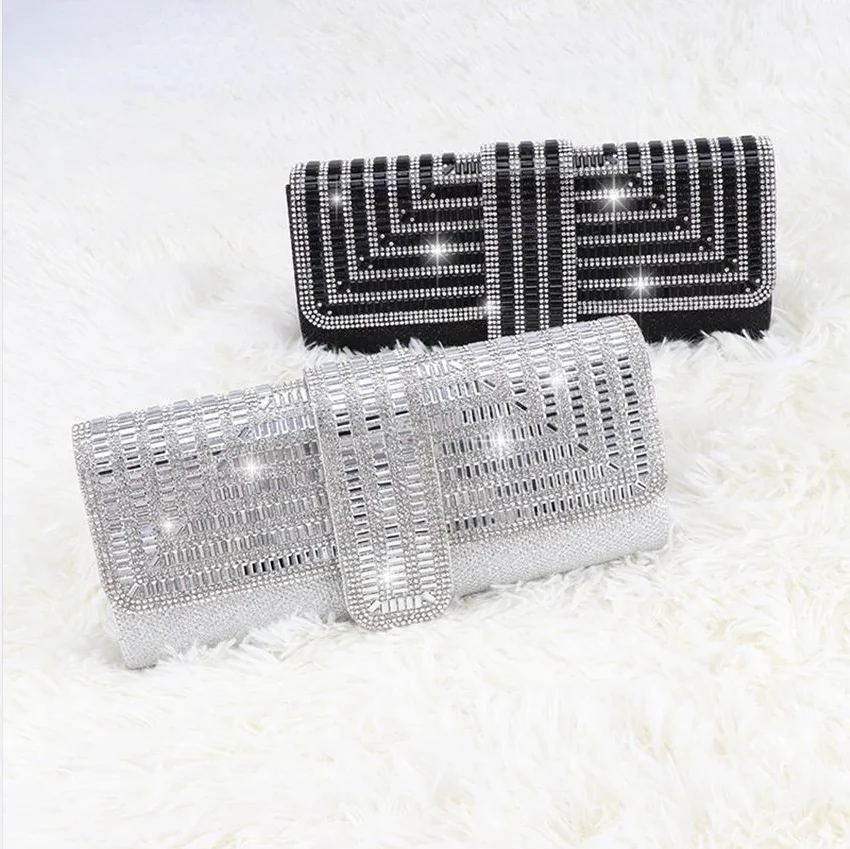 Black Sliver Clutch Evening Bag with Rhinestone Purse Party Handbag Women Luxury Wedding Female Envelope Bag Chain Shoulder Bag
Black Sliver Clutch Evening Bag with Rhinestone Purse Party Handbag Women Luxury Wedding Female Envelope Bag Chain Shoulder Bag