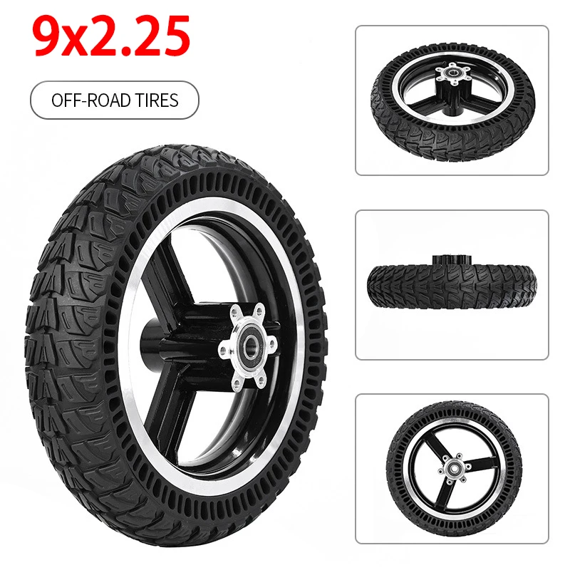 9x2.25 Front Tire with Hub for KUGOO M4 Electric Scooter Honeycomb Anti-Skid Tire Off-road Solid Front Wheel Replacement Parts 
9x2.25 Front Tire with Hub for KUGOO M4 Electric Scooter Honeycomb Anti-Skid Tire Off-road Solid Front Wheel Replacement Parts