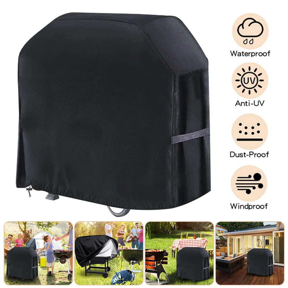 Black Durable Duty Waterproof Grill Cover Barbecue Grill Cover Tool UV and Tear Resistant Outdoor Grill Protection Tools
Black Durable Duty Waterproof Grill Cover Barbecue Grill Cover Tool UV and Tear Resistant Outdoor Grill Protection Tools