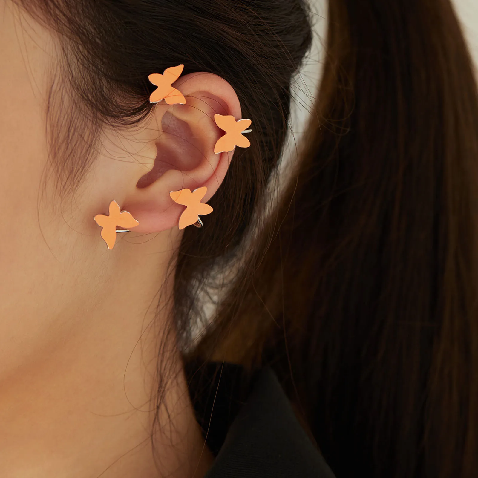 Copper Ear Cuff Clip On Stud Wrap Earrings For Left Ear Multicolor Butterfly Animal Glow In The Dark Luminous 5.5x 4cm, 1 Piece
Copper Ear Cuff Clip On Stud Wrap Earrings For Left Ear Multicolor Butterfly Animal Glow In The Dark Luminous 5.5x 4cm, 1 Piece