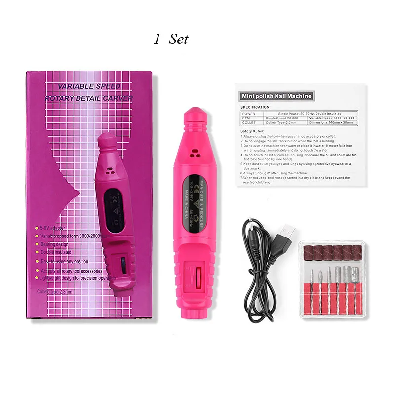 1Set Portable Professional Electric Nail Drill Machine Kit Manicure Machine Nail Art Pen Pedicure Nail File Nail Art Tools Kit
1Set Portable Professional Electric Nail Drill Machine Kit Manicure Machine Nail Art Pen Pedicure Nail File Nail Art Tools Kit