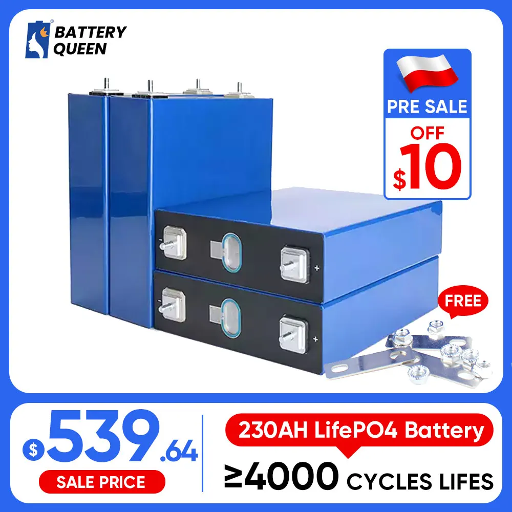 Poland Stock 230AH LiFePO4 Rechargeable Battery For Solar Energy Storage DIY Power Bank Free Shipping VAT Free
Poland Stock 230AH LiFePO4 Rechargeable Battery For Solar Energy Storage DIY Power Bank Free Shipping VAT Free