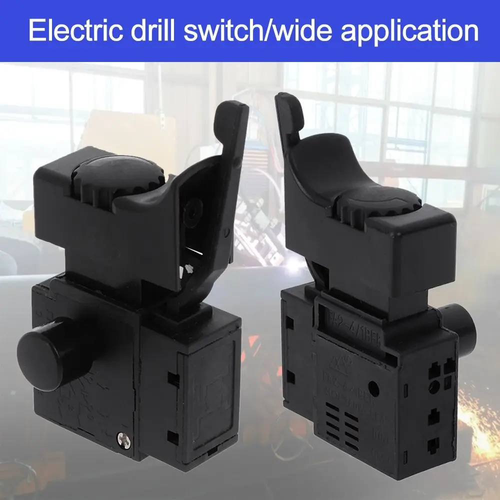 2Pcs Speed Controller Switch FA2-6/1BEK Lock On Power Tool Electric Drill Speed Control Trigger Button Switch 6(6)A 250V 5E4
2Pcs Speed Controller Switch FA2-6/1BEK Lock On Power Tool Electric Drill Speed Control Trigger Button Switch 6(6)A 250V 5E4