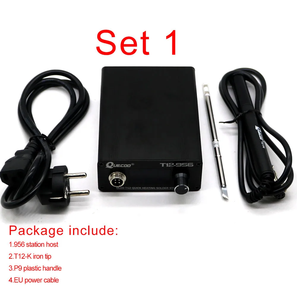 Паяльная станция STC T12-956, электронный паяльник с OLED-дисплеем и ручкой T12-P9
Паяльная станция STC T12-956, электронный паяльник с OLED-дисплеем и ручкой T12-P9