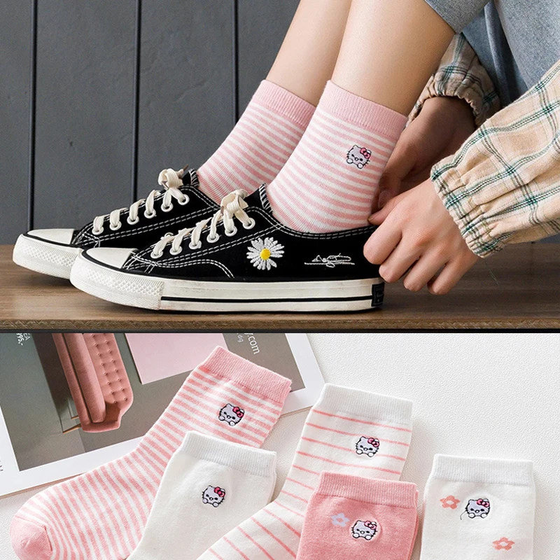 Japanese Fashion Socks Kawaii Cute Girl Autumn and Winter Socks Harajuku Socks Pink White Sweet Cartoon Pattern Women's Sockings
Japanese Fashion Socks Kawaii Cute Girl Autumn and Winter Socks Harajuku Socks Pink White Sweet Cartoon Pattern Women's Sockings