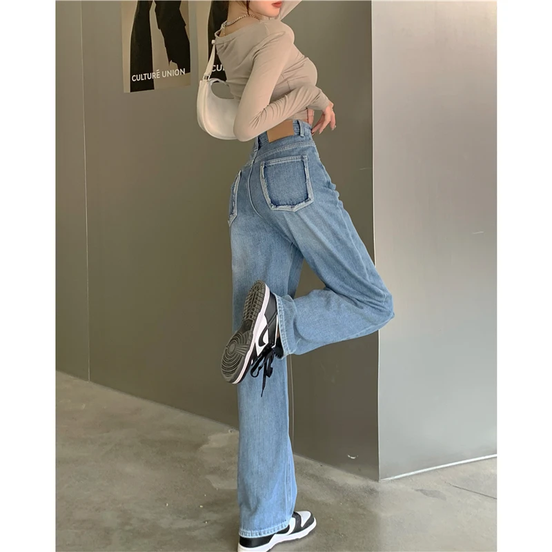 SuperAen 2022 Spring High Waisted Straight Light Color Loose Drop Feeling Floor Dragging Wide Leg Pants Women
SuperAen 2022 Spring High Waisted Straight Light Color Loose Drop Feeling Floor Dragging Wide Leg Pants Women