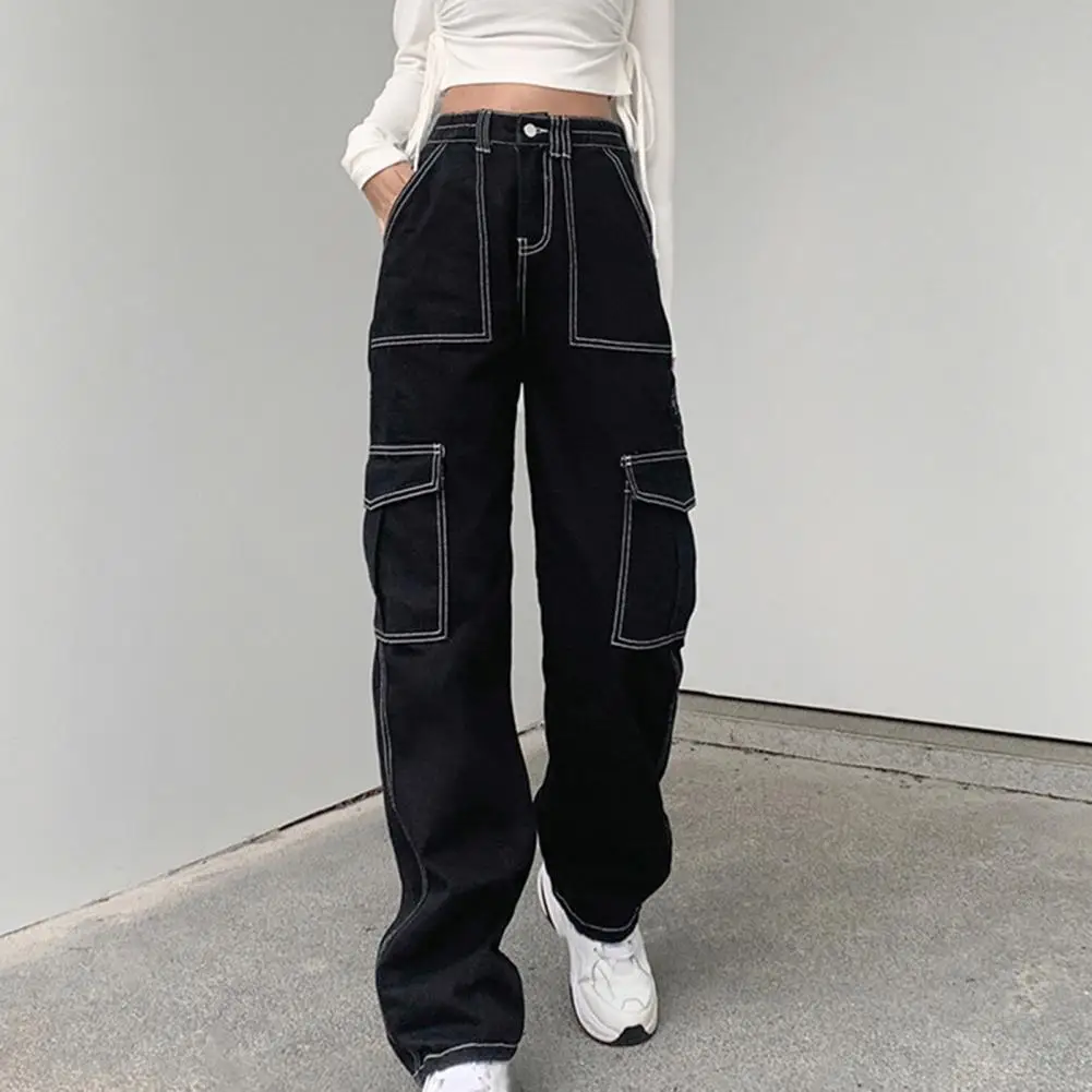 Jeans Women Retro Fashion Loose Straight Gradient High Waist High Street Long Black Casual Denim Trousers Street Style Daily Y2K
Jeans Women Retro Fashion Loose Straight Gradient High Waist High Street Long Black Casual Denim Trousers Street Style Daily Y2K