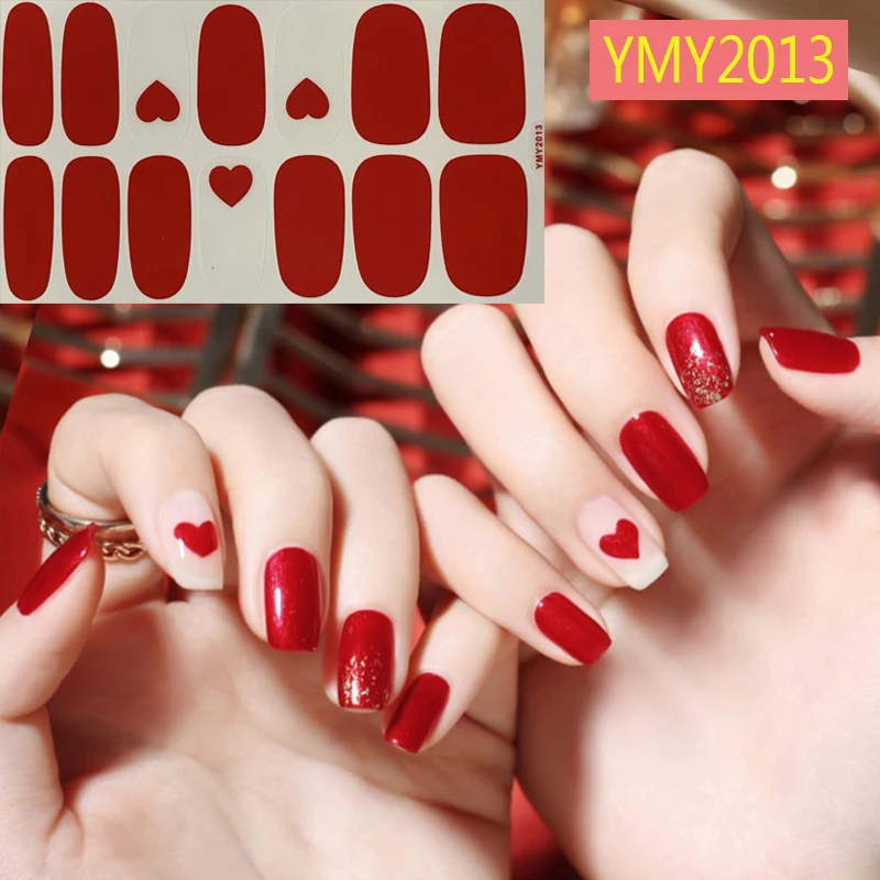 14Tips/1sheet Valentine's Day Nail Art Stickers Full Waterproof Red Nails Theme Sliders Manicure Decoration Series YMY2001-2020
14Tips/1sheet Valentine's Day Nail Art Stickers Full Waterproof Red Nails Theme Sliders Manicure Decoration Series YMY2001-2020