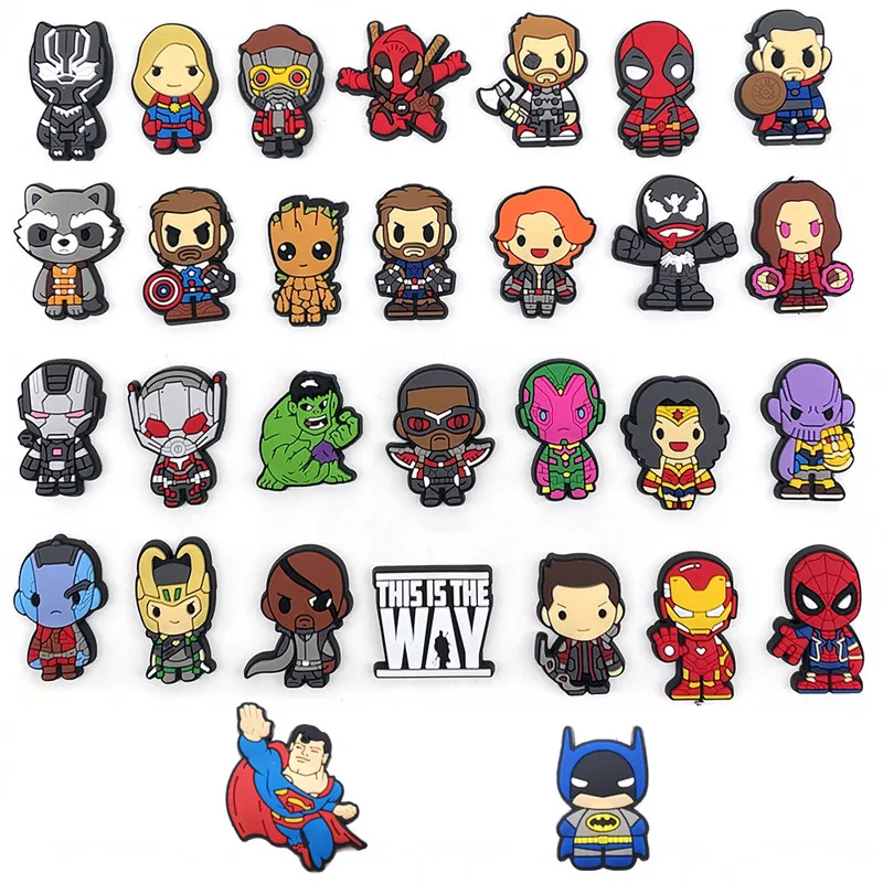 Disney Marvel Shoe Charms Anime Movie Spiderman DIY Funny Shoe Accessories Fit Clog Decorations Buckle for Boys Girls Unisex
Disney Marvel Shoe Charms Anime Movie Spiderman DIY Funny Shoe Accessories Fit Clog Decorations Buckle for Boys Girls Unisex