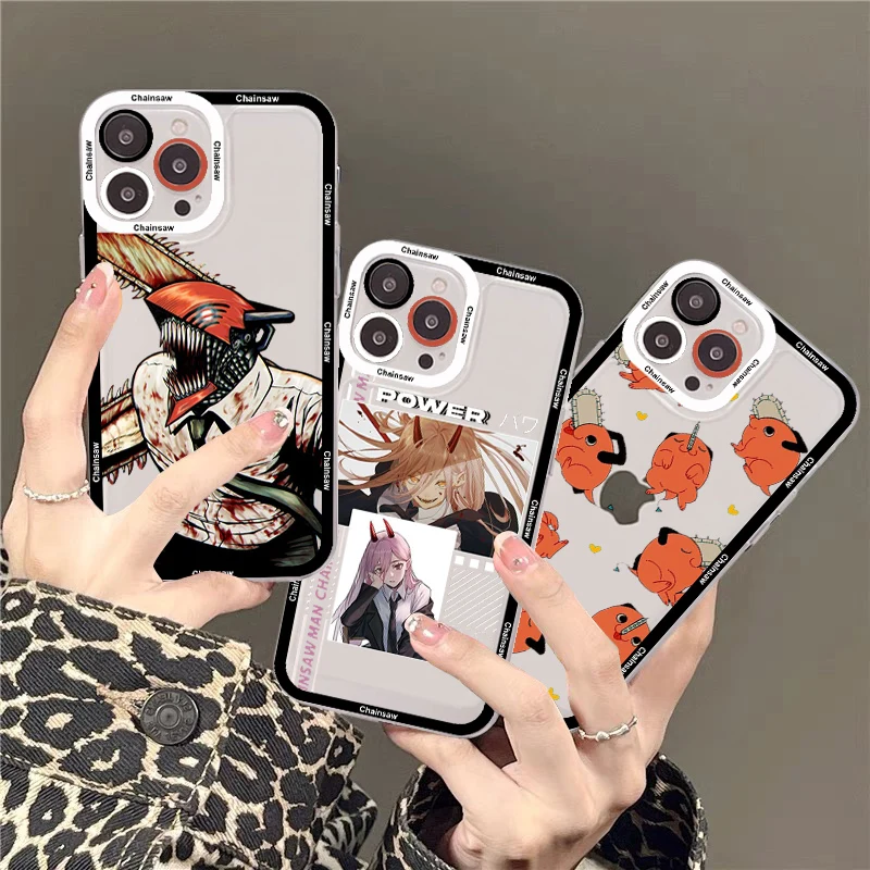 Chainsaw Man Phone Case For IPhone 14 13 12 11 Pro Max Mini X Xs XR 6 7 8 Plus SE 2020 Transparent Case
Chainsaw Man Phone Case For IPhone 14 13 12 11 Pro Max Mini X Xs XR 6 7 8 Plus SE 2020 Transparent Case