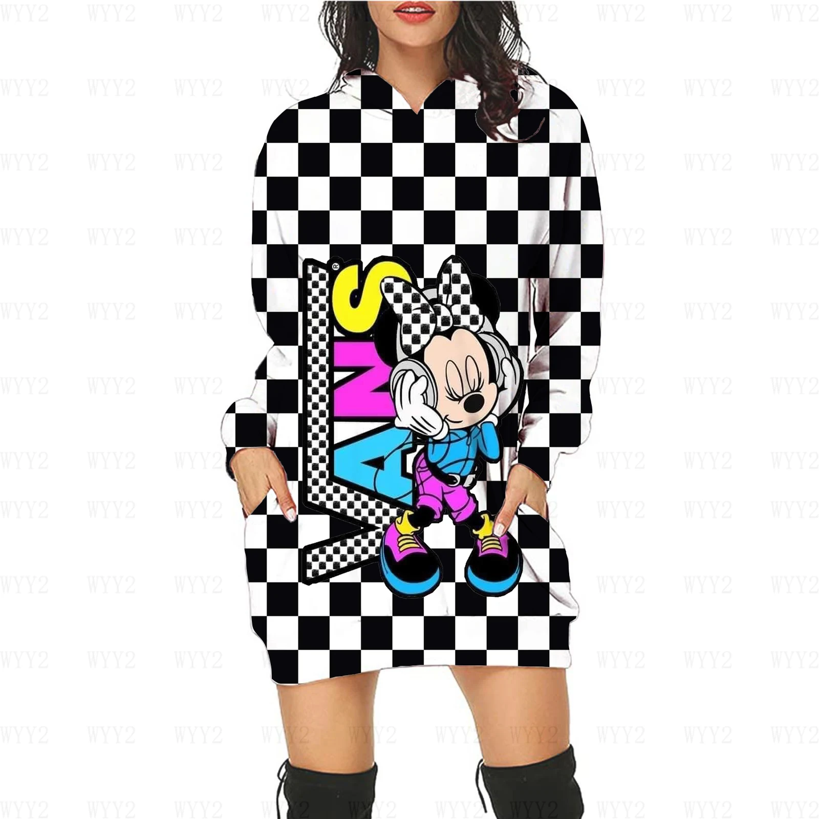Disney Minnie Mickey Mouse Women's Dress Cartoon Print Fashion Autumn Winter Hoodie Casual Sexy Dress Loose Cartoon Kawaii Dress
Disney Minnie Mickey Mouse Women's Dress Cartoon Print Fashion Autumn Winter Hoodie Casual Sexy Dress Loose Cartoon Kawaii Dress