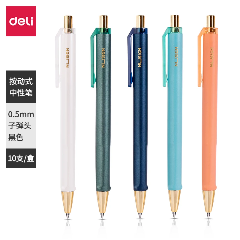 Deli 5pcs 0.5mm Black Ink Signing Pen Gel Pen Exam Pen School Student Supplies Office Supplies Stationery For Writing
Deli 5pcs 0.5mm Black Ink Signing Pen Gel Pen Exam Pen School Student Supplies Office Supplies Stationery For Writing