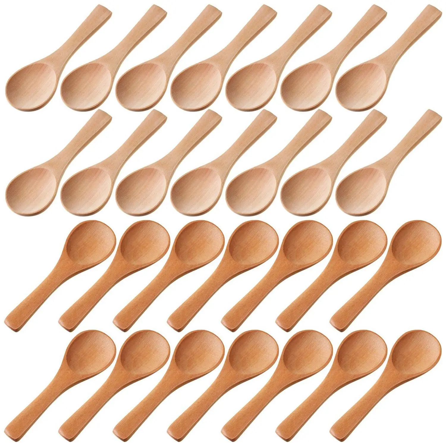 Small Wooden Spoons Mini Tasting Spoons Condiments Salt Spoons for Kitchen Cooking Seasoning Oil Coffee Tea Sugar 30Pcs
Small Wooden Spoons Mini Tasting Spoons Condiments Salt Spoons for Kitchen Cooking Seasoning Oil Coffee Tea Sugar 30Pcs