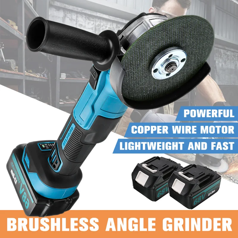 Brushless Electric Impact Angle Grinder Rechargeable Polishing Cutting Machine Cordless Home Power Tools For Makita 18V Battery
Brushless Electric Impact Angle Grinder Rechargeable Polishing Cutting Machine Cordless Home Power Tools For Makita 18V Battery